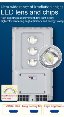 Garansi 2 Tahun Panel Surya Polysilicon 20W Lampu Jalan LED Surya Terintegrasi ABS Baru