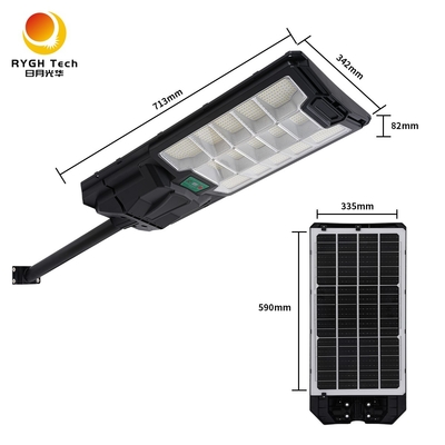 Lampu Jalan LED Surya Multifungsi 30W dengan Sensor Radar Plus Remote Control, Bahan ABS Baru Terlaris, IP65