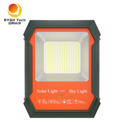 100W 200W LED Solar Flood Light High Lumen 130lm/w untuk Backyard