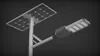 Pencahayaan Publik Panel Terintegrasi Luar 50W LED Luminaria Lampu Jalan Surya