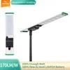 Lampu Jalan Tenaga Surya LED Terintegrasi Aio Aluminium 120W 150W untuk Jalan Umum