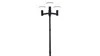 Landscape Public Lamp Post Top Integrated 15W Solar LED Garden Light