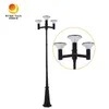 Outdoor Terintegrasi Tiga Kepala 15W LED Solar Taman Lampu dengan tiang