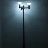 Landscape Public Lamp Post Top Integrated 15W Solar LED Garden Light