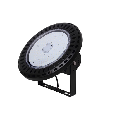 Komersial Ip65 200w Ufo Led High Bay Light Cool Aluminium Housing Putih