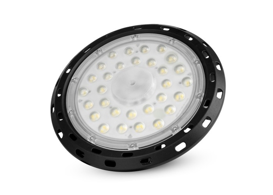Hitam 100 Watt Ufo Led High Bay Light Housing 60 ° 90 ° 120 ° Beam Angle