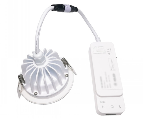 COB 9W Smart Dimmable LED Ceiling Down Light Bridgelux CSP Campuran Warna Air Bukti