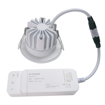 Wide Beam Angle Downlight LED Cerdas Peredupan / Suhu Warna Dapat Disesuaikan