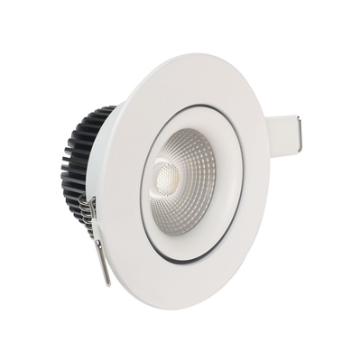 38/60 ° Beam Angle Downlight LED Cerdas 8w Peredupan / Suhu Warna Dapat Disesuaikan