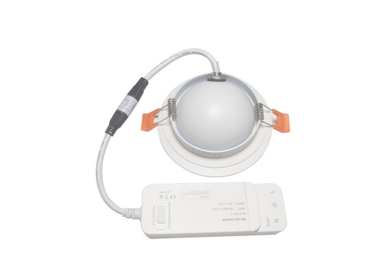 Lampu Aluminium Tubuh Tersembunyi Adjustable Downlight Led 7W CCT Teknologi Taiji CSP COB
