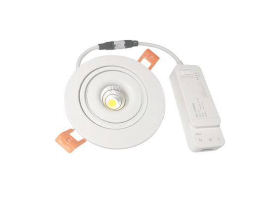 Lampu Aluminium Tubuh Tersembunyi Adjustable Downlight Led 7W CCT Teknologi Taiji CSP COB