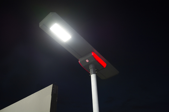 12V IP65 75Ra All In One Solar Street Courtyard Light Dengan Model APP Telepon Kontrol