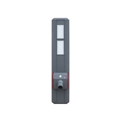 IP65 All In One Solar Led Street Light Kaca Tempered 30w-80w Dengan Panel Surya