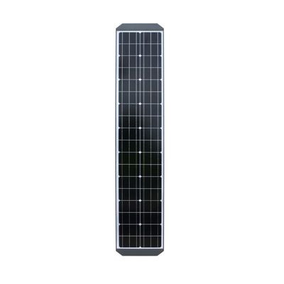 IP65 All In One Solar Led Street Light Kaca Tempered 30w-80w Dengan Panel Surya