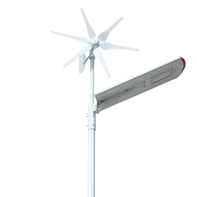 Shenzhen solar wind hybrid system 80W all in one street light solar and wind power light