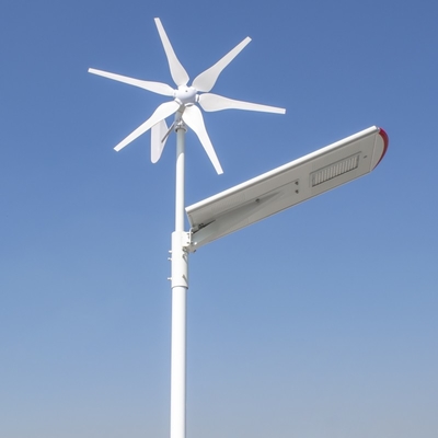 Shenzhen solar wind hybrid system 80W all in one street light solar and wind power light
