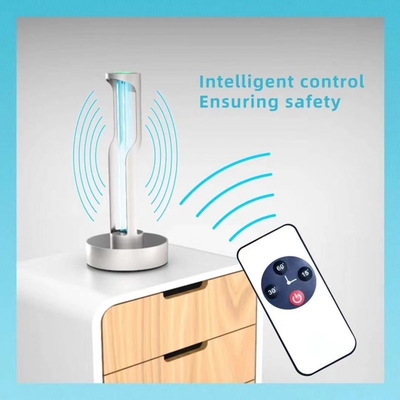 Remote Control Kuarsa UV Desinfeksi Cahaya Sterilizer 253.7nm 36W CE RoHS Sertifikasi