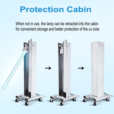 Lampu Germicidal lampu UV Disinfeksi portabel 150W Touch / Remote Control untuk rumah sakit