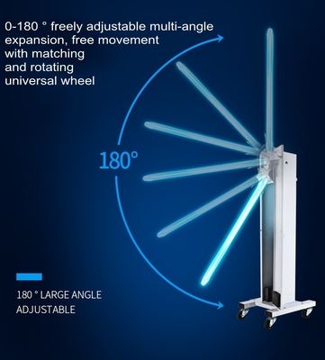 Lampu Germicidal lampu UV Disinfeksi portabel 150W Touch / Remote Control untuk rumah sakit