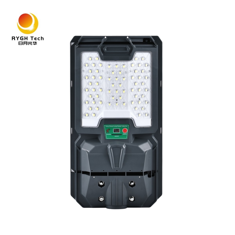Lampu Jalan LED Tenaga Surya Sensor Gerak Terintegrasi Bersertifikasi CE IP65 untuk Penggunaan Luar Ruangan Jalan Raya Bodi ABS Catu Daya