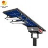 Produk Panas Lampu Jalan Surya Bifacial Lampu Jalan Setapak Semua dalam Satu Lampu Surya Luar Ruangan Aluminium Die-Cast dengan Remote Control