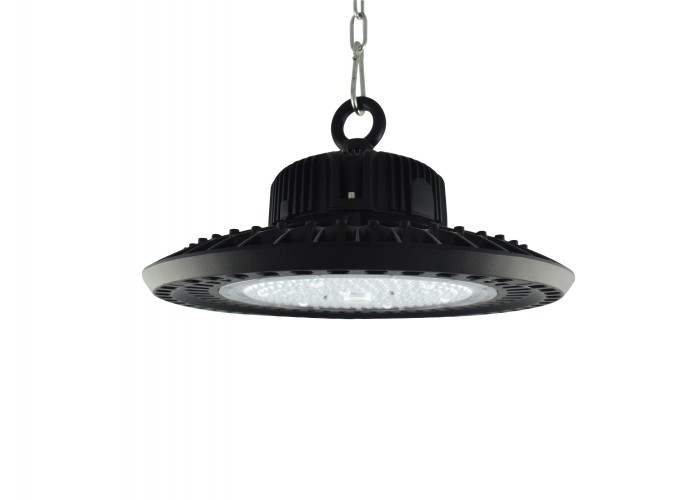 5000k Ufo Led High Bay Gym Pencahayaan 150w Led High Bay Dengan Uplight Black