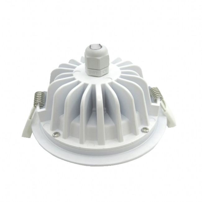 COB 9W Smart Dimmable LED Ceiling Down Light Bridgelux CSP Campuran Warna Air Bukti