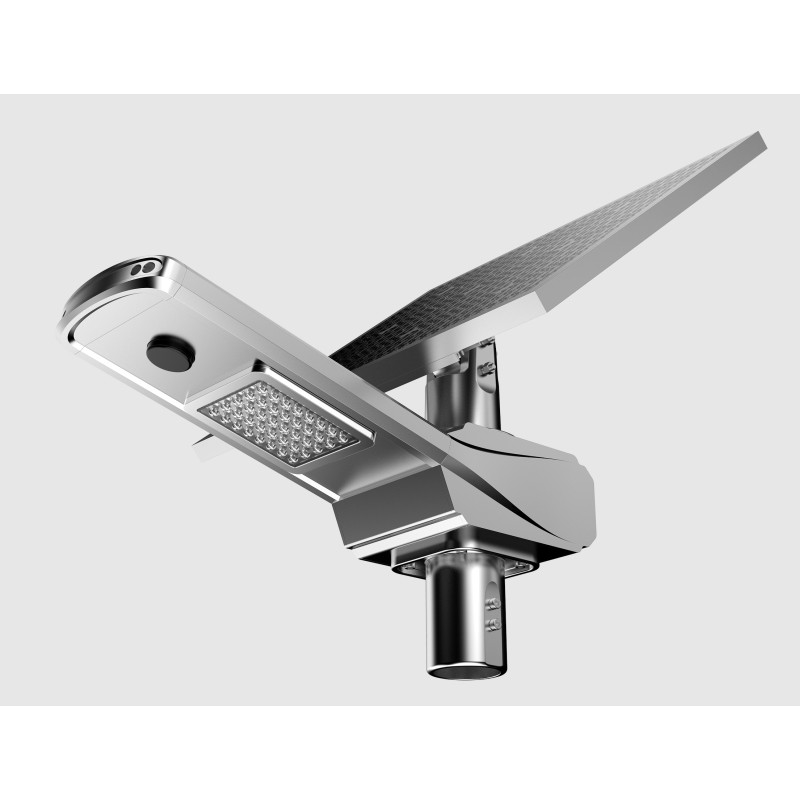 160LM / W Lampu Jalan Bertenaga Surya Aluminium Tubuh Super Bright Dengan Sensor Gerak