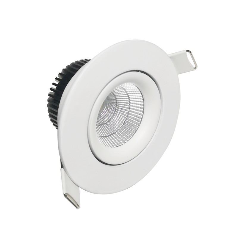 38/60 ° Beam Angle Downlight LED Cerdas 8w Peredupan / Suhu Warna Dapat Disesuaikan