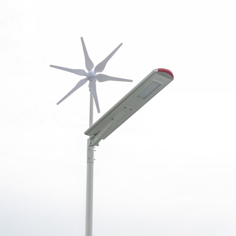 Turbin Angin Sistem Hibrida Solar Powered LED Street Light Outdoor Pengontrol Paten