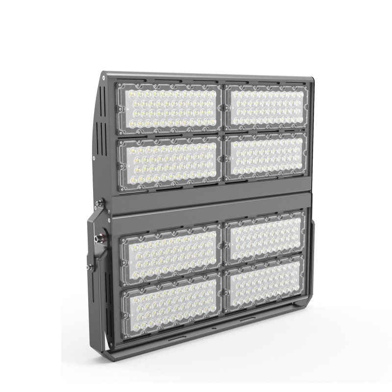 Driver Inventronics Led Flood Light Fixtures Aluminium Housing 800W 960W Untuk Supermarket Pabrik