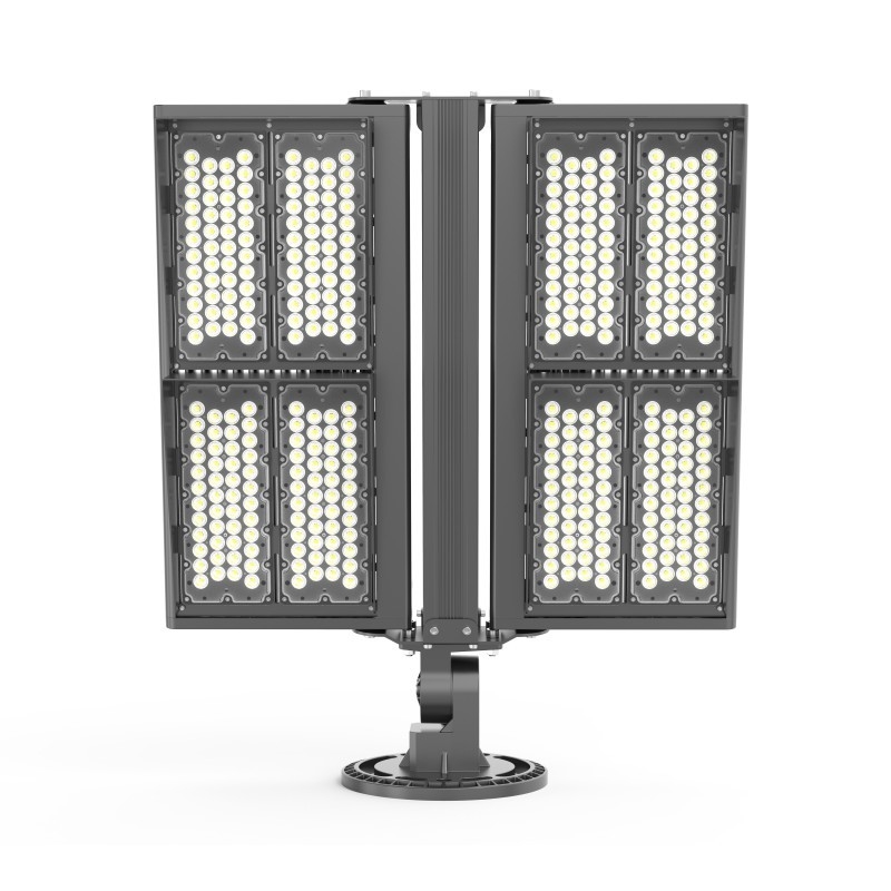 AC 100-277V Lampu Led Banjir Luar Daya Tinggi 800w Sempit / Sudut Balok Lebar
